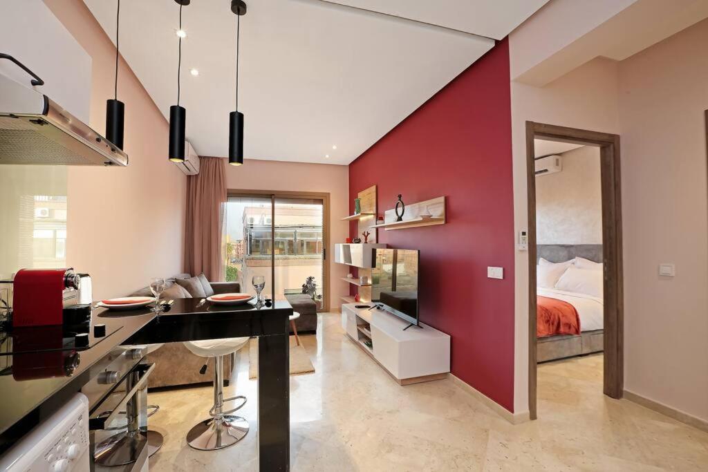 Elegant And Brand New Appart In Hypercenter Of Marrakech 马拉喀什 外观 照片
